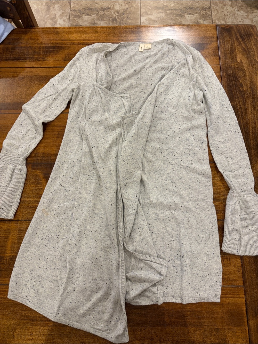 MOTH Light Gray Speckled Women's Cardigan